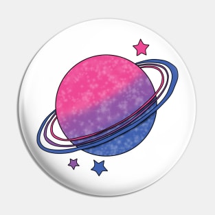 Planet bisexual pride Pin