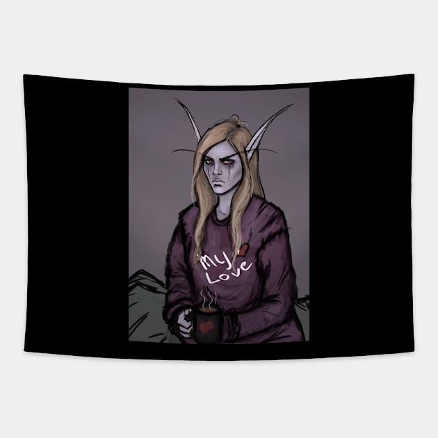 Sylvanas Windrunner Tapestry by ElireRahael