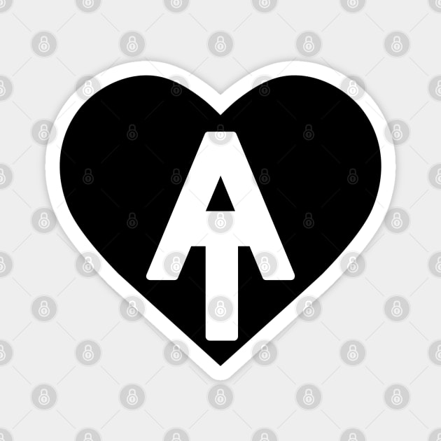 Appalachian Trail Heart Magnet by cloudhiker