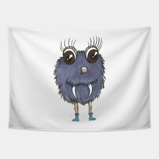 Fluffy Purple monster Tapestry