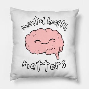 Mental Health Matters Awareness Brain v2 Pillow