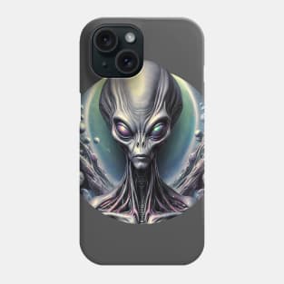 Grey Alien Dark Phone Case