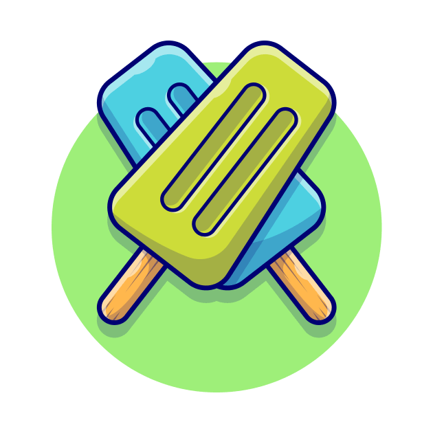 Popsicle Cartoon Vector Icon Illustration (7) by Catalyst Labs