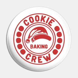 Cookie Baking Crew Christmas Red Text Pin