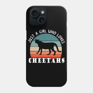 Cheetah women big cat girls love animals Phone Case