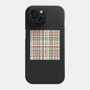 Bumpy tartan plaid in fall colours Phone Case