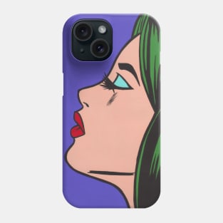 Green Hair Comic Girl Phone Case