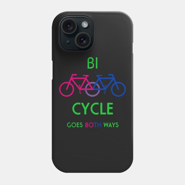 Bi Cycle Goes Both Ways Bisexual Phone Case by Corncheese