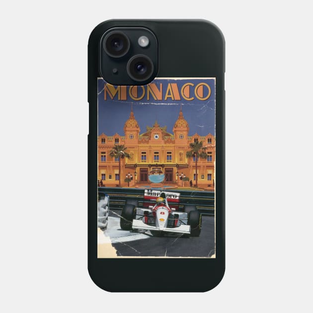 Monaco GP Ayrton Senna Phone Case by Diego Medellín