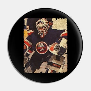 Danny Lorenz, 1990 in New York Islanders (4.20 GAA) Pin