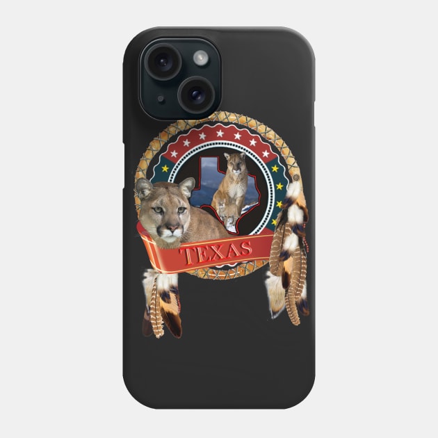 Mountain lion of Texas Phone Case by Nadine8May