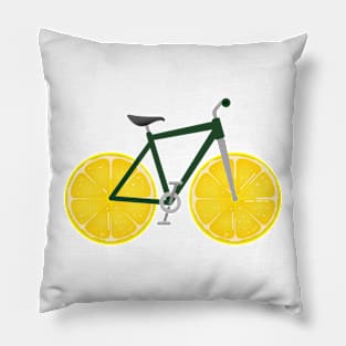 Lemon Wheels Zesty Bicycle Pillow