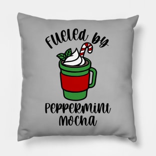 Fueled By Peppermint Mocha Pillow