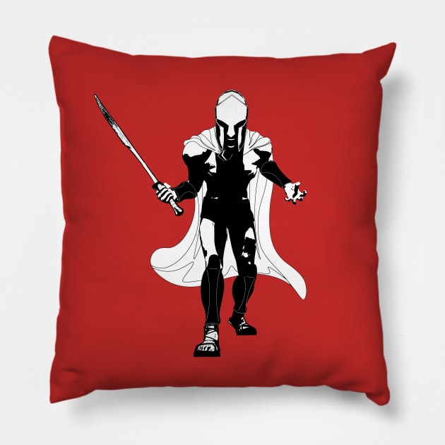 Onward, Spartans! Pillow by LordNeckbeard