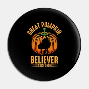 Great Pumpkin Believer Funny Scary Halloween Pin