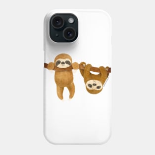 Sloths enjoying a Lazy Time Phone Case