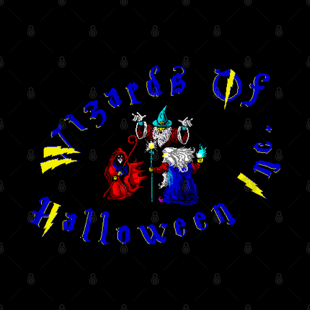 Wizards of Halloween 8 Bits art by 8 Fists of Tees