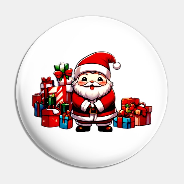 Happy Kawaii Santa Claus 04 Pin by Vamamoi Créations