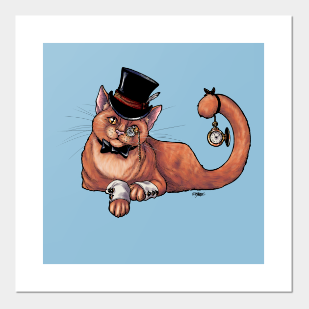 Fancy Cat - Orange Ginger Gentleman Kitty - Cat - Posters and Art Prints | TeePublic Fancy Cat - Orange Ginger Gentleman Kitty - Cat - Posters and Art Prints | TeePublic