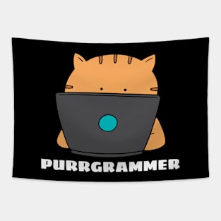 Purrgrammer | Cute Programmer Pun Tapestry