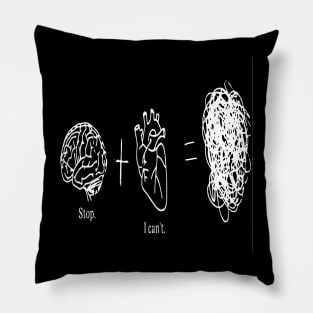Brain and Heart Fight Pillow