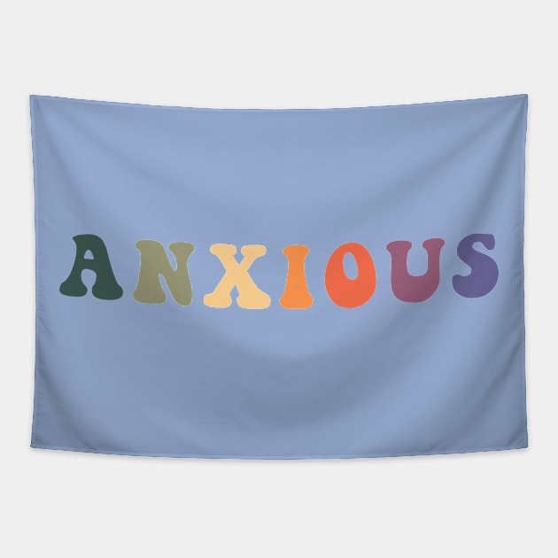 Groovy Anxious Tapestry by Gold Star Creative