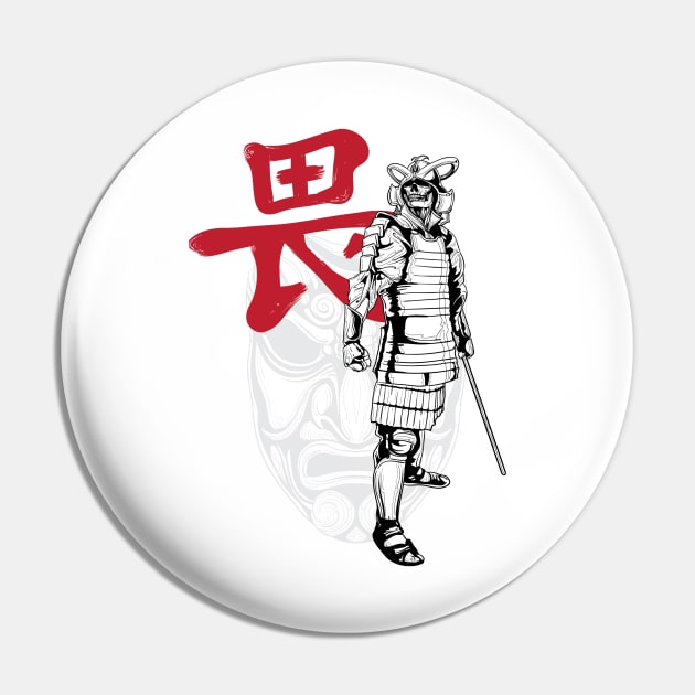 Samurai (Respect) Pin by Necro Grows