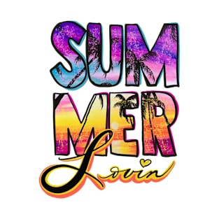 Summer Lovin’ Beach Scene Design T-Shirt