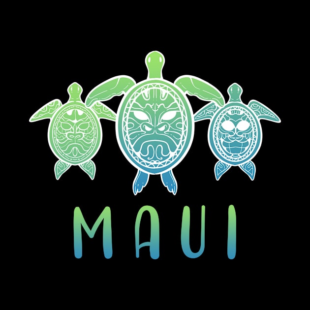 Maui Turtle Aloha Hibiscus Flowers Hawaii Gift by amango