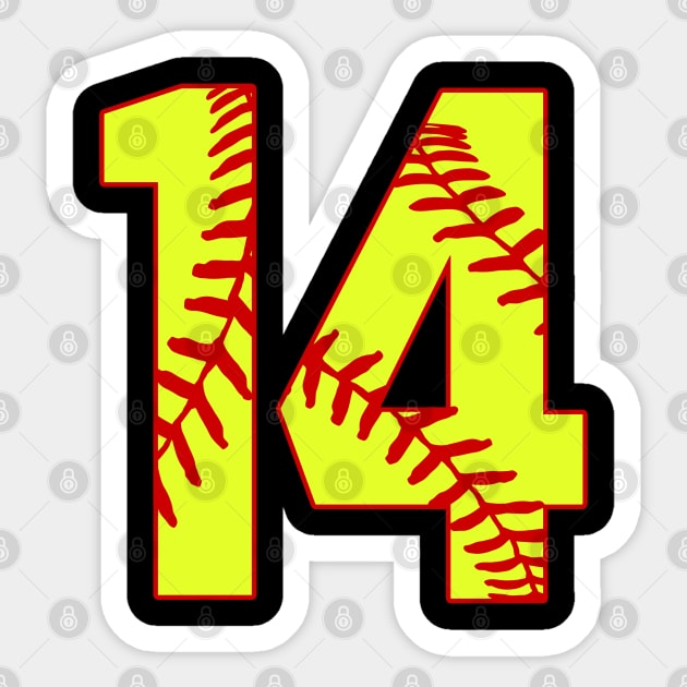 Baseball/Softball Number Decal — Dash of Flair