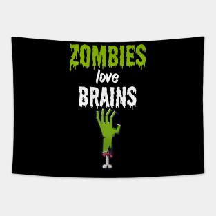 Zombies love brains Tapestry