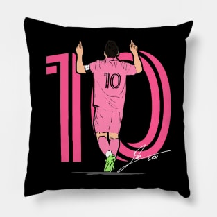 miami messi (variant) Pillow