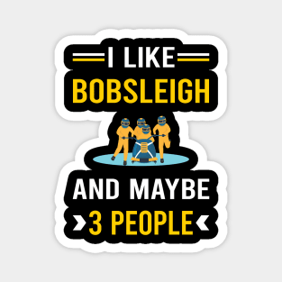 3 People Bobsleigh Bobsled Magnet