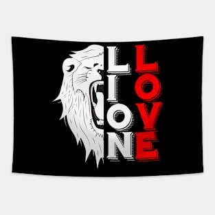 Lion Love Tapestry