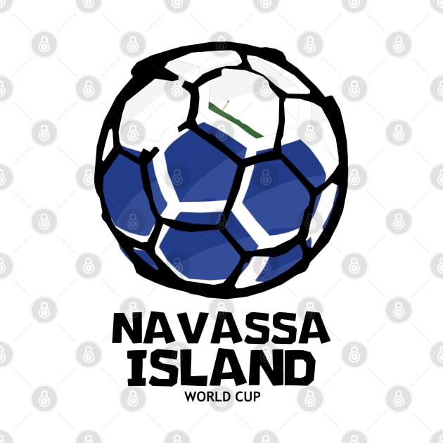 Navassa Island Football Country Flag by KewaleeTee