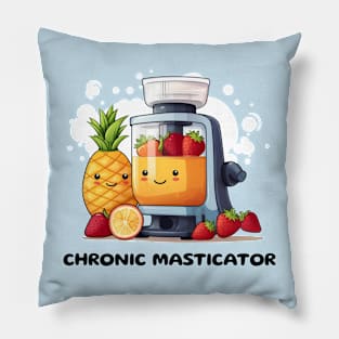 Fruit Juicer Chronic Masticator Funny Health Novelty Pillow