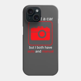 Camera Manual and Auto Phone Case