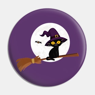 WItch Kitten Pin