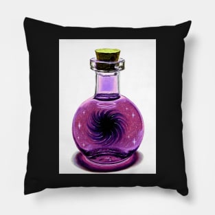 Black hole galaxy potion Pillow