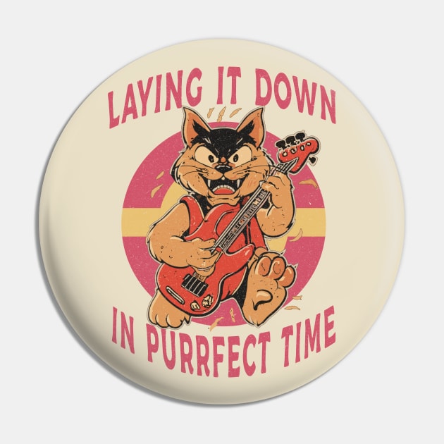 Laying it Down in Purr-fect Time Pin by Blended Designs