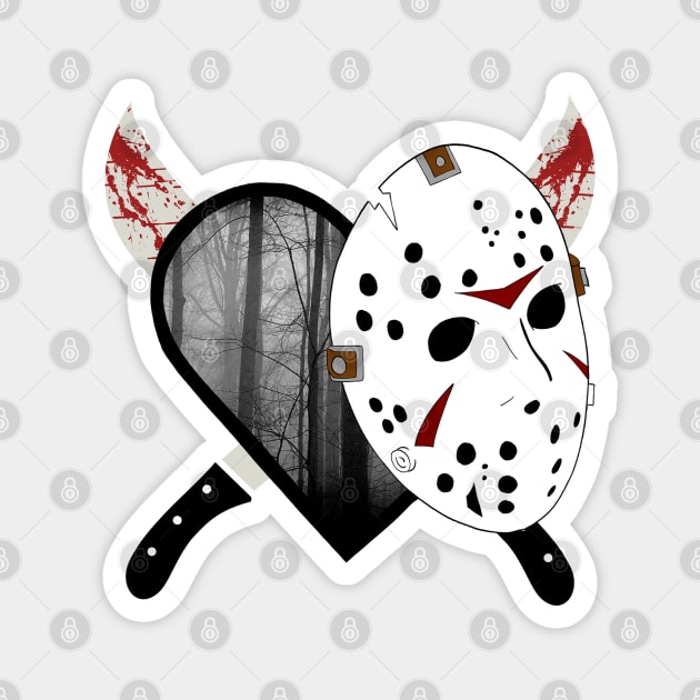 Love Horror - Jason Voorhees - Friday the 13th Magnet by mightbelucifer