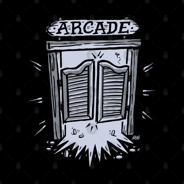 Arcade Saloon Doors - Western Barcade by BradAlbright