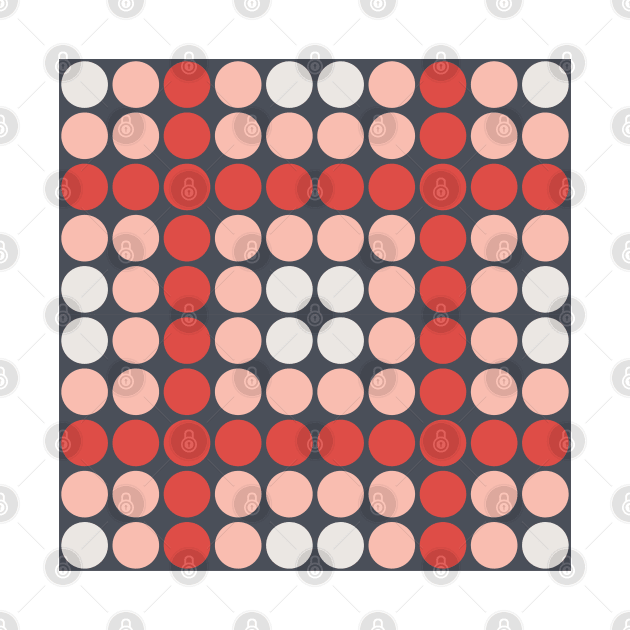 Colorful Dots pattern on Dark Background by kallyfactory