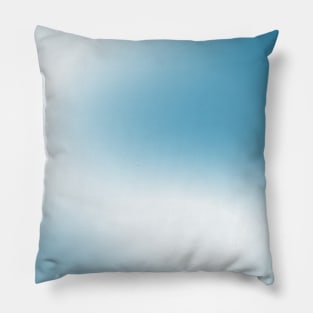 turquoise to white gradient Pillow