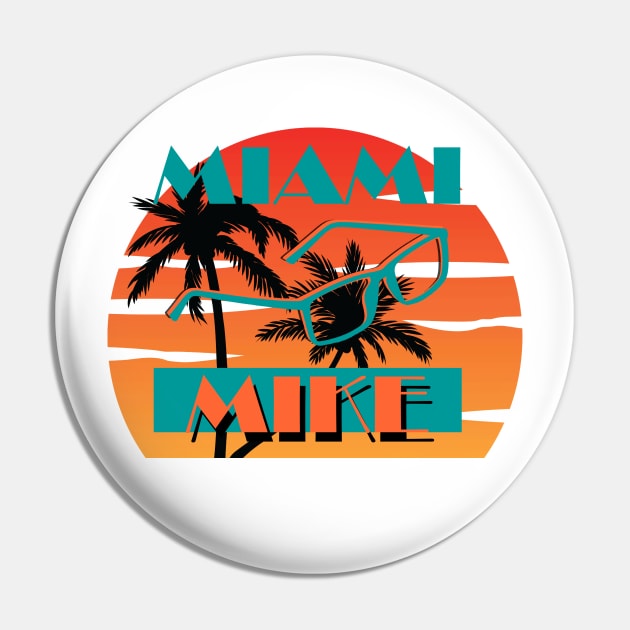 Miami Mike it's all about the glasses Pin by Popmosis Design