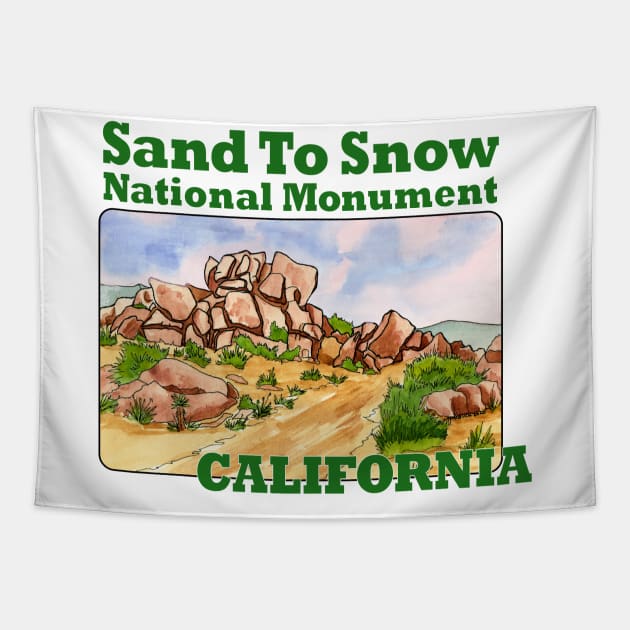 Sand To Snow National Monument, California Tapestry by MMcBuck
