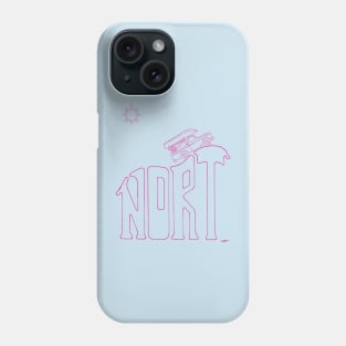 Nort Pink Lined Art Phone Case