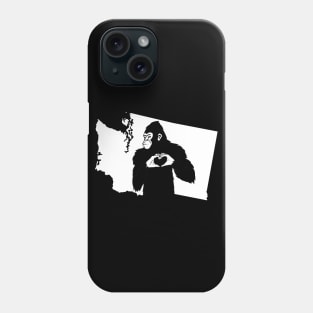 Bigfoot Washington State Map Phone Case