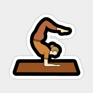 Vrschikasana pose - yoga Magnet