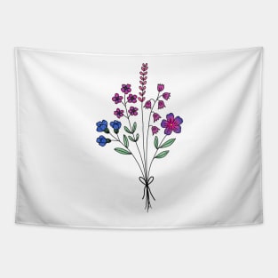 Subtle bi flower bouquet Tapestry